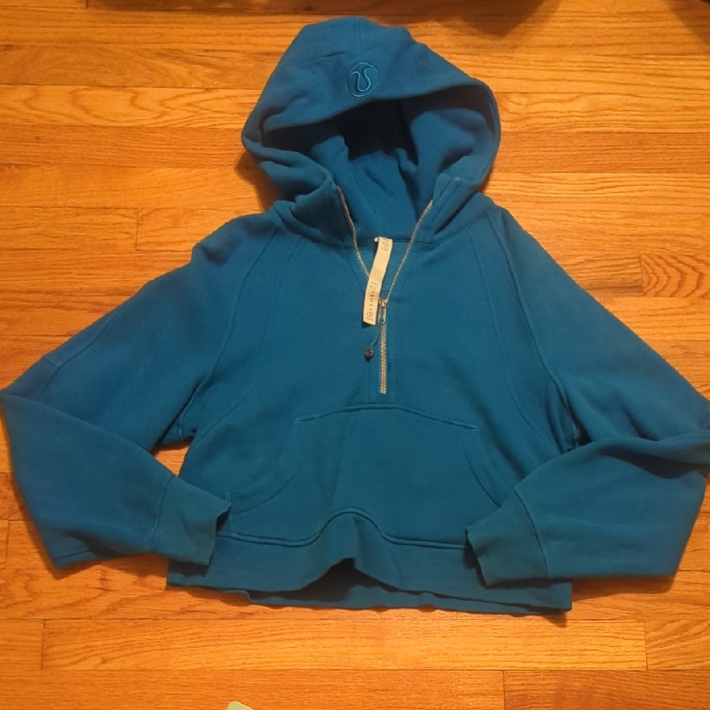 Blue Hooded Sweatshirt